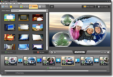 Share photos with Smart Slideshow Maker